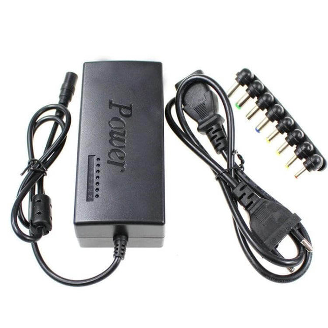 Minleaf Regulated Power Supply Adapter For Laptops EU US universal regulated laptop charger with 8 interchangeable tips and EU/US power cords