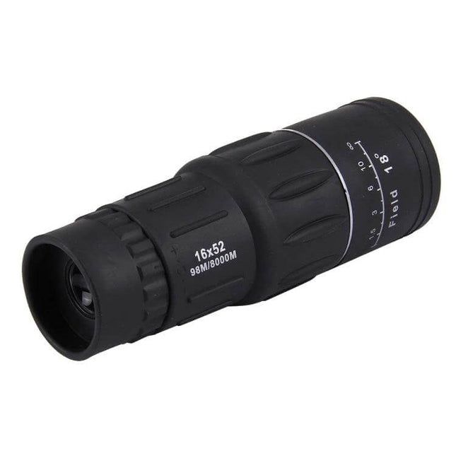 Monocular Telescope Compact Outdoor Viewing for Sports - black 16x52 handheld pocket monocular for sports, concerts, birdwatching and hiking