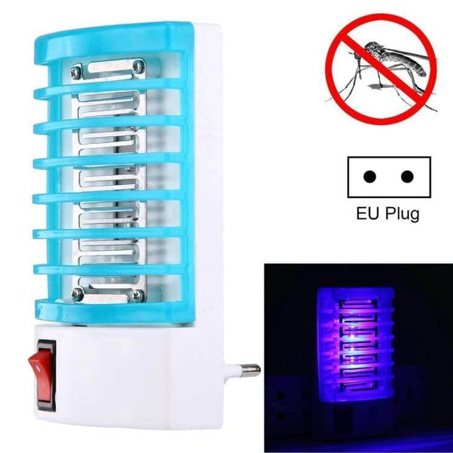 Mosquito Killer Night Lamp EU Plug for Indoor Use at Home - compact UVA LED electric grid insect zapper for living room and bedroom