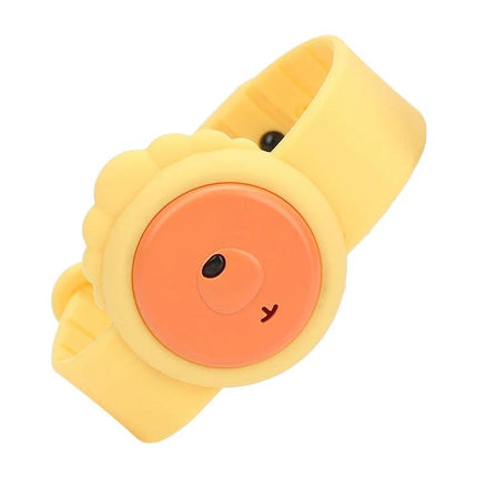 Mosquito Repellent Wristband For Children Outdoor Play - yellow silicone ABS kids wristband for backyard, playground and camping to reduce mosquito bites