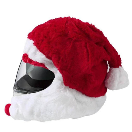 Motorcycle Helmet Santa Hat Cover For Christmas And Daily Use - cotton festive helmet cover protects from scratches and dust, fits all helmets