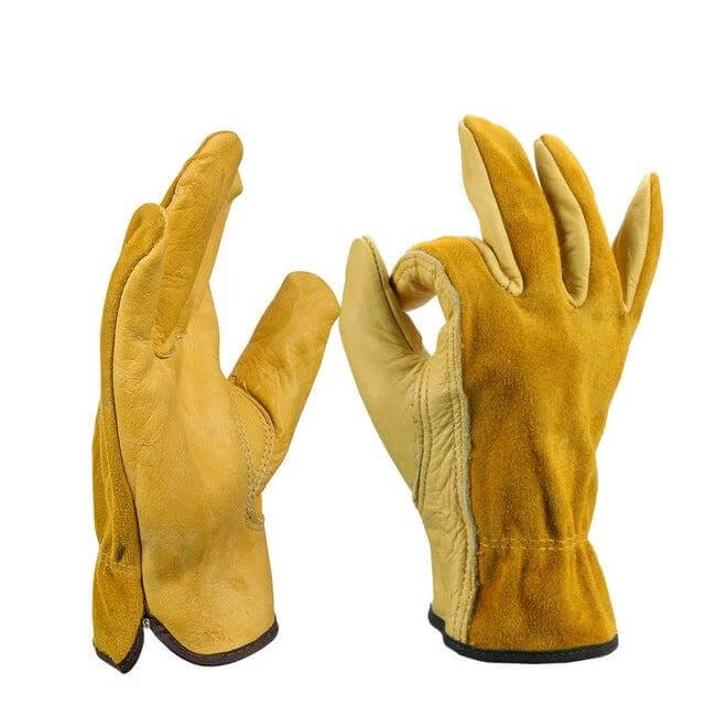 Motorcycle Gloves Size XL Durable And Comfortable For Riding - yellow durable leather gloves with secure grip for motorcycling and outdoor work
