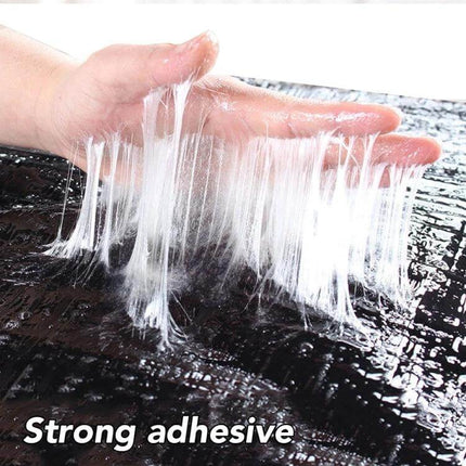 Mouse Glue Trap Board 120cm Long Black for Mice Pest Control 2 Pack showing strong adhesive on black 120cm waterproof PU trap board