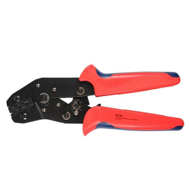 Multi-Function Mini Terminal Crimping Pliers With PVC Handle red PVC grip high-carbon steel head for precise crimping in tight spaces
