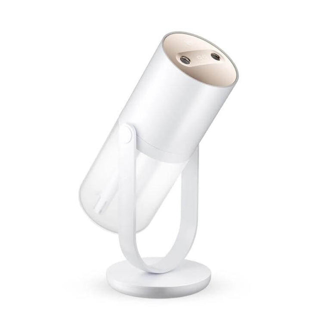 Multi-Mode Wireless Double Jet Humidifier 450ml Capacity on adjustable stand, dual-jet nozzle and cordless USB-C design