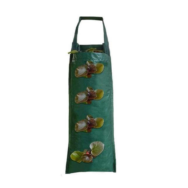 Multi-Port Grow Bags For Hanging Plants, 10-Port Home Garden hanging vertical planter bag with 10 planting pockets for herbs flowers and vegetables