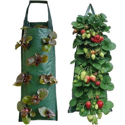 Multi-Port Grow Bags For Hanging Plants, 10-Port Home Garden hanging strawberry and flower planter bag for balcony and small gardens