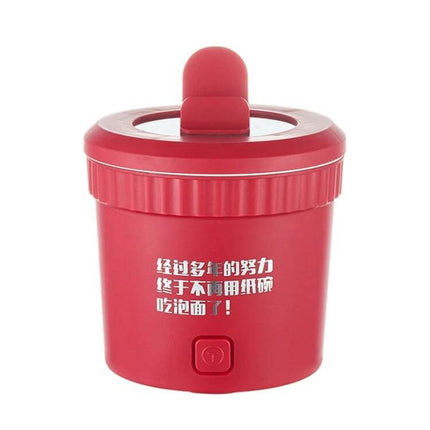Multifunctional Electric Cooker For Everyday Home Meals compact red single-pot cooker for porridge, noodles, stews and light frying