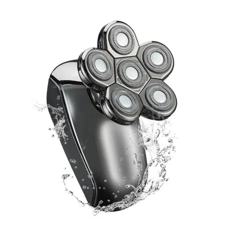 Multifunctional IPX7 Waterproof Six-blade USB Electric Shaver for Effortless Grooming 