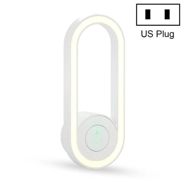 Multifunctional Ultrasonic Mosquito Repellent US Plug For Home Use - compact flame-retardant ABS unit with LED ring light, 20–50m² coverage
