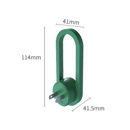 Multifunctional Ultrasonic Mosquito Repellent US Plug For Home Use compact green unit with US plug and dimensions 114mm x 41mm x 41.5mm