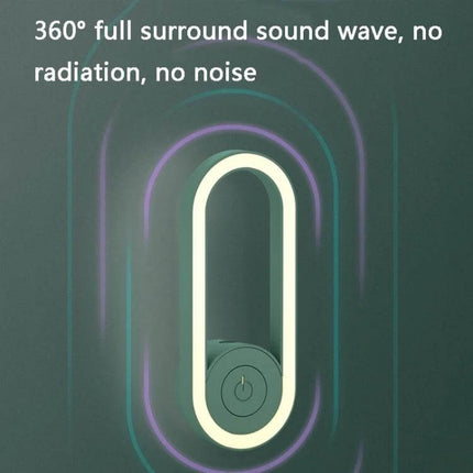 Multifunctional Ultrasonic Mosquito Repellent US Plug For Home Use – compact flame‑retardant ABS device with soft LED glow and 360° ultrasonic waves for 20–50 m²