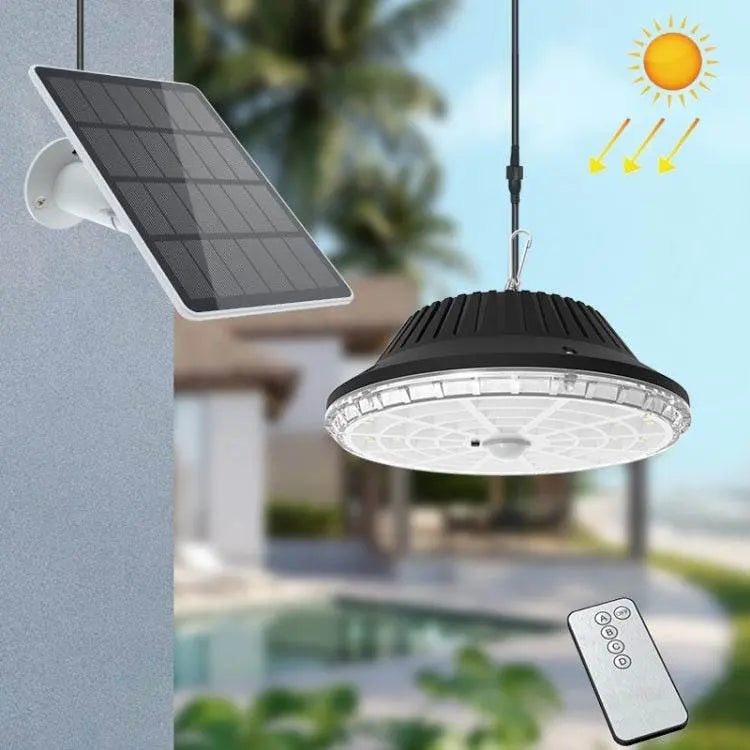 N381 Solar Pendant Light Remote Control Sensor High Brightness Garden Wall Light, N381 