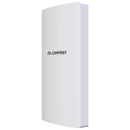 Comfast Outdoor Wireless Router for Signal Amplification white outdoor directional WiFi unit mounted for long-range coverage