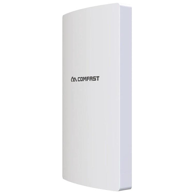 Comfast Outdoor Wireless Router for Signal Amplification white outdoor directional WiFi unit mounted for long-range coverage