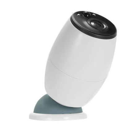 VESAFE Wireless Home Security Camera for Monitoring showing angled white camera on adjustable mount for indoor home surveillance