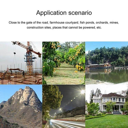 VESAFE Solar Powered Outdoor Security Camera for Home Monitoring capturing outdoor scenes like construction sites, orchards, ponds, driveways and homes