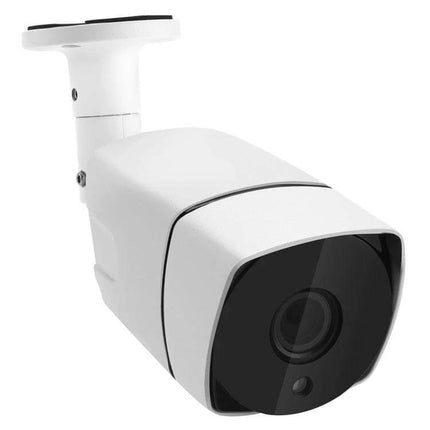 High-Resolution IP Camera for Home and Business Security with Zoom Lens mounted white bullet camera with 4x optical zoom and adjustable focus