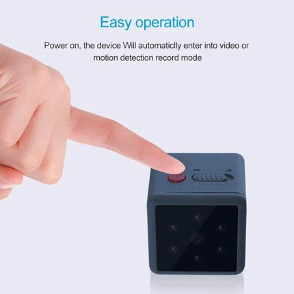 Wearable Wireless Sport Camera for Outdoor Adventures and Night Use showing easy one-button operation and 1080P HD lens for hands-free day/night recording