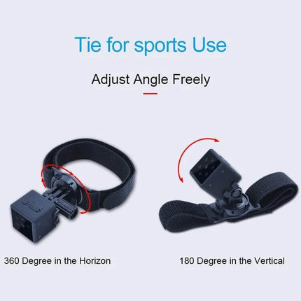 Wearable Wireless Sport Camera for Outdoor Adventures and Night Use - adjustable wrist/arm mount with 360° horizontal and 180° vertical tilt, 1080P HD