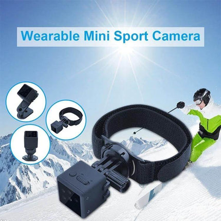 Wearable Wireless Sport Camera for Outdoor Adventures and Night Use hands-free 1080P HD wrist strap mount for hiking cycling and skiing