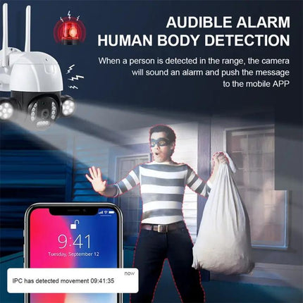 QX55 Waterproof Wireless IP Camera for Outdoor Monitoring