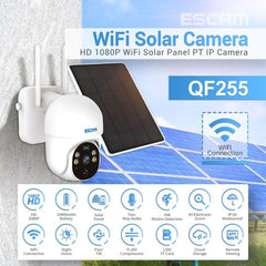 Wireless Solar-Powered 1080P HD Security Camera with Night Vision and Two-Way Audio