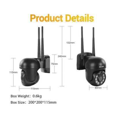 ESCAM Wireless Dome IP Camera for Secure Home Monitoring