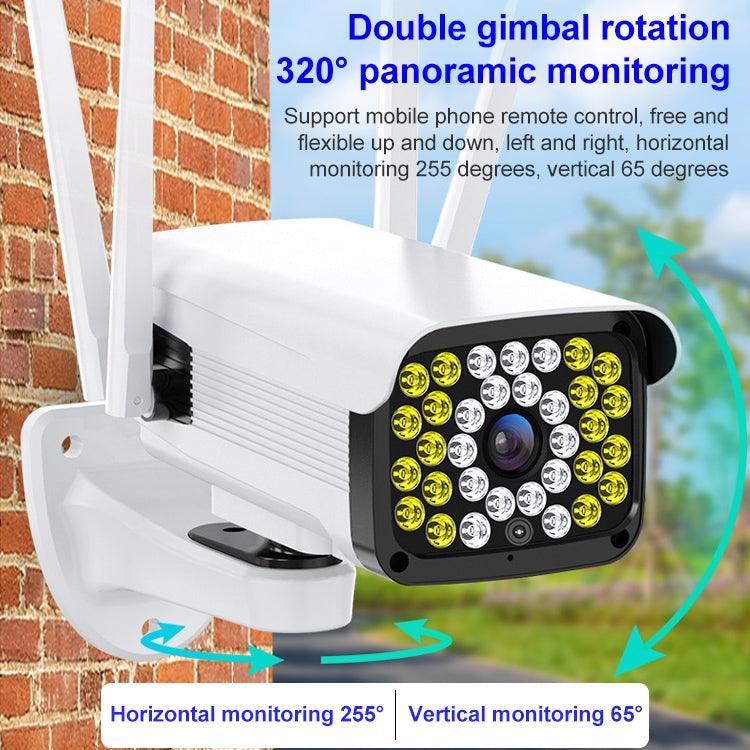 Difang DF-36Q 2MP Outdoor HD IP Security Camera with Two-Way Intercom, Night Vision, and 320° PTZ Rotation - WiFi Compatible with TF Card Support