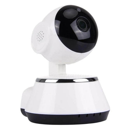 V380 360-Degree Rotatable Wireless Security Camera for Monitoring - white home IP camera on swivel base for remote pet and home monitoring