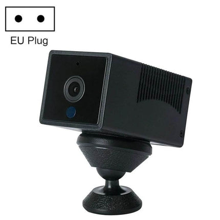 High-Definition Smart WiFi IP Camera for Home Monitoring with Night Vision black compact cube camera on magnetic mount, 1080P home security