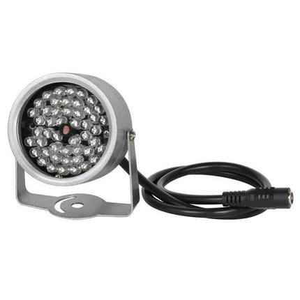 Infrared LED Auxiliary Light for Camera Night Surveillance compact 48-LED infrared illuminator with mounting bracket and cable for low-light monitoring