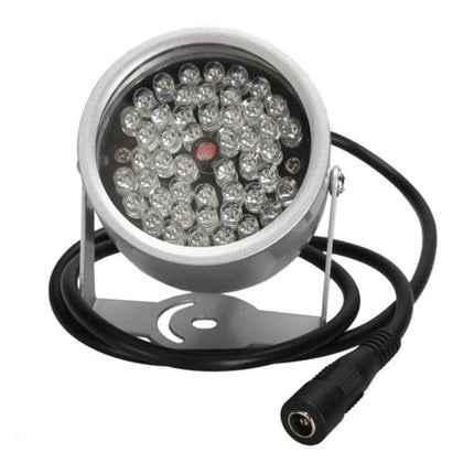 Infrared LED Auxiliary Light for Camera Night Surveillance compact 48-LED unit with bracket and cable for highway, parking lot and checkpoint night monitoring