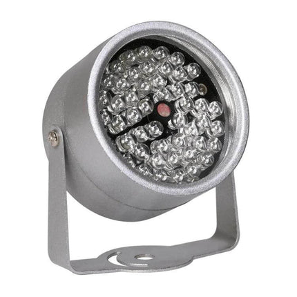 Infrared LED Auxiliary Light for Camera Night Surveillance 48-LED metal housing spotlight for low-light security monitoring