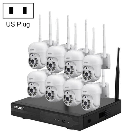 ESCAM Wireless Home Security System for Reliable Monitoring - 8CH wireless HD cameras with mobile alerts and live feed