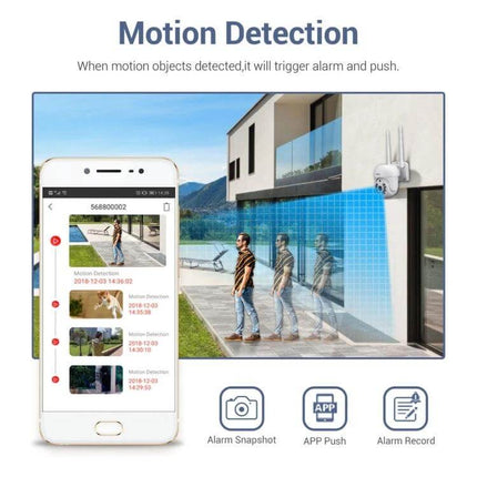 ESCAM Wireless Home Security System for Reliable Monitoring with motion detection alerts, 8CH wireless HD camera live app feed