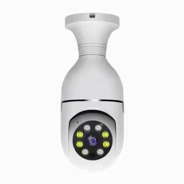 Wireless Smart Bulb Camera for Home Security with Two-Way Audio - 1080P discreet white bulb camera with two-way audio, motion alerts and mobile app monitoring
