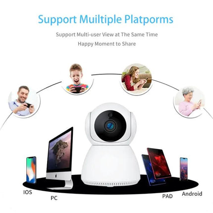 WiFi Pan-Tilt Security Camera for Home Monitoring with Night Vision