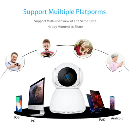 WiFi Pan-Tilt Security Camera for Home Monitoring with Night Vision