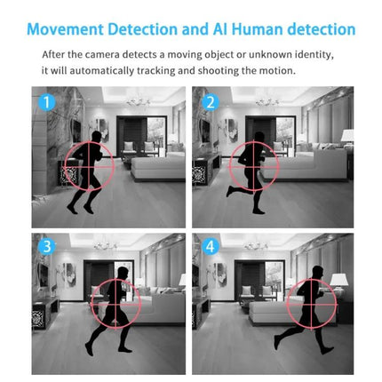 WiFi Pan-Tilt Security Camera for Home Monitoring with Night Vision