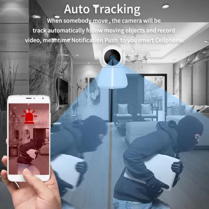 WiFi Pan-Tilt Security Camera for Home Monitoring with Night Vision