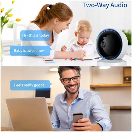 Wireless Home Security Camera with 360 Degree Rotation and Night Vision | Syndmart