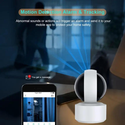 Wireless Home Security Camera with 360 Degree Rotation and Night Vision | Syndmart
