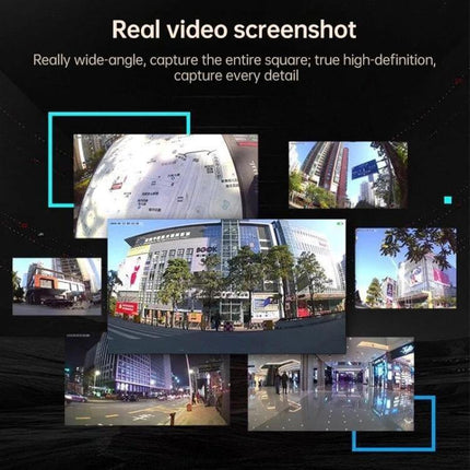 WiFi Wireless Security Camera with Wide-Angle Monitoring showing multiple 1080P wide-angle live video screenshots for home and small office surveillance