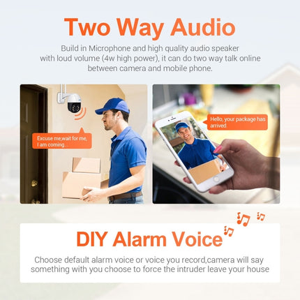 IP Camera ESCAM QF218 1080P Pan Tilt WiFi IP66 AI Humanoid