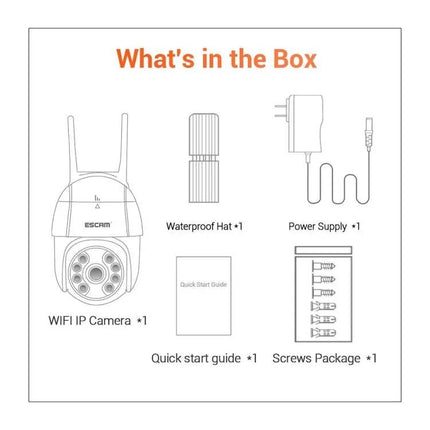 ESCAM Security Camera with AI Humanoid Detection