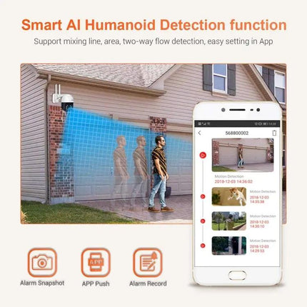 ESCAM Security Camera with AI Humanoid Detection