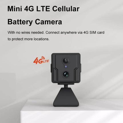 CAMSOY Wireless Security Camera for Easy Home Monitoring - mini 4G LTE battery camera with 1080P, motion detection and two-way audio