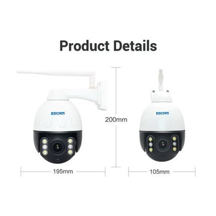 ESCAM Waterproof Outdoor IP Camera for Home Security
