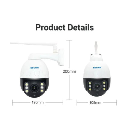 ESCAM Waterproof Outdoor IP Camera for Home Security